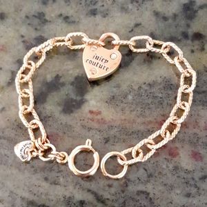 Juicy Heart Lock Charm Bracelet